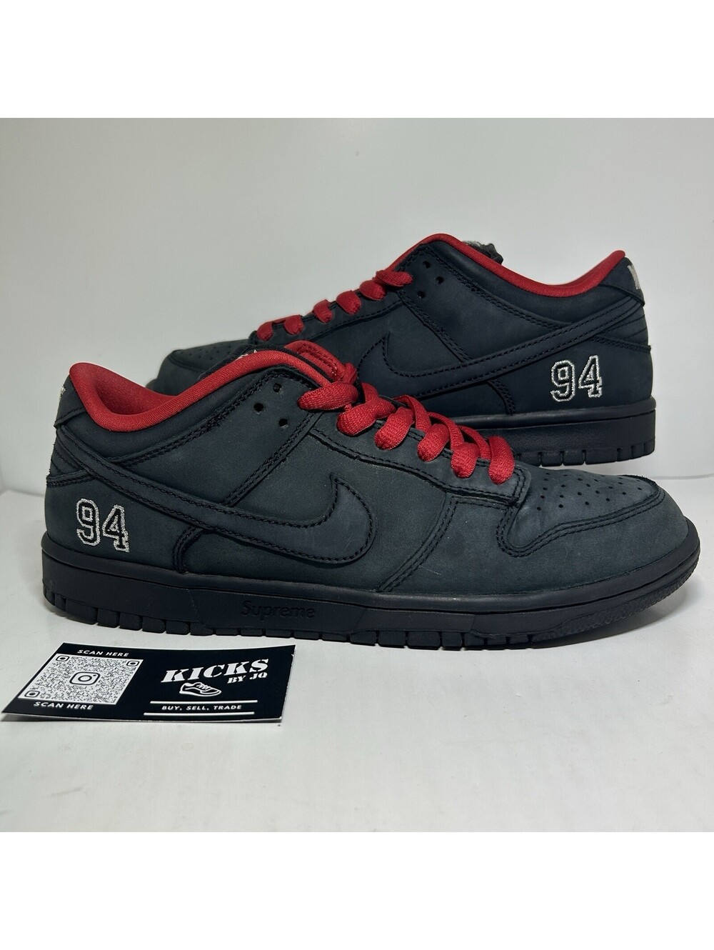 Nike SB Dunk Low Supreme 94 Black 2025 - Size 8.5 OG ALL - (HQ8487-001)